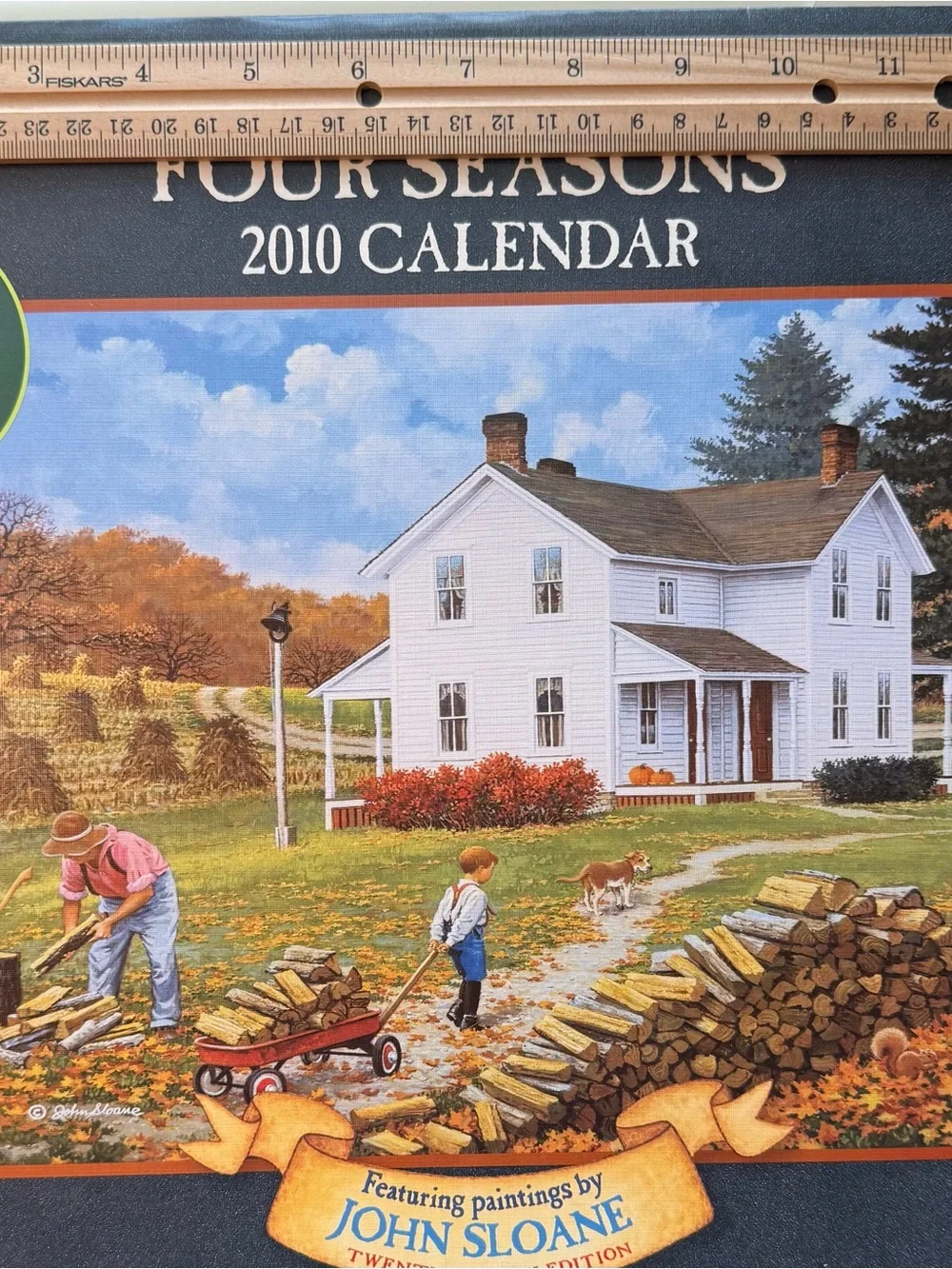 LANG Four Seasons 2010 Calendar Featuring Paintings by John Sloane/ Used